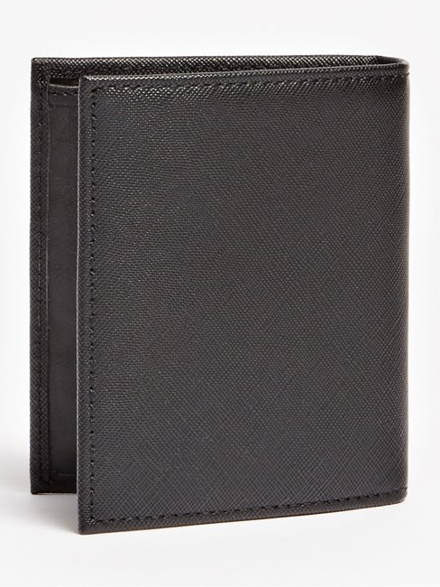 Mini Portefeuille Guess Certosa Saffiano Noir