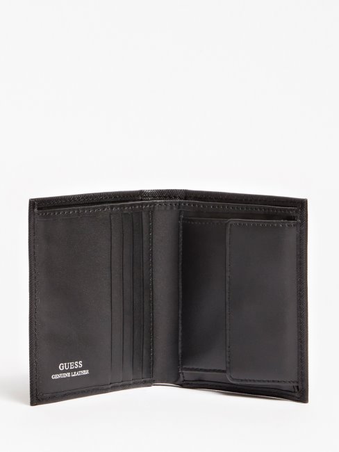 Mini Portefeuille Guess Certosa Saffiano Noir