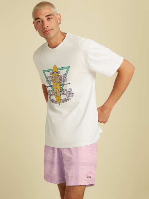 T-shirt Blanc Avec Logo Sur Le Devant