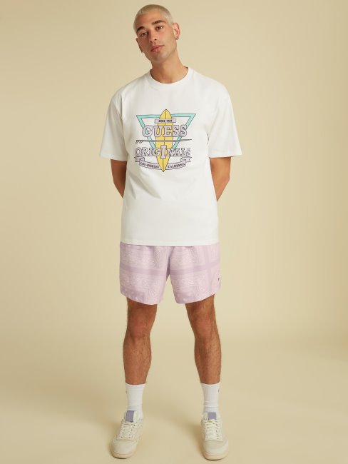 T-shirt Blanc Avec Logo Sur Le Devant