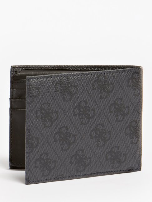 Portefeuille Vezzola 4g Logo Noir Guess