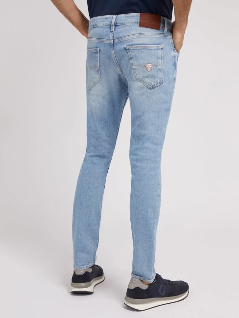 Pantalon En Jean Bleu Clair Guess Coupe Skinny