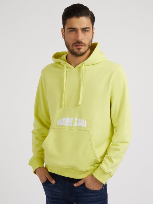 Guess Sweat Imprimé Devant Et Dos Vert