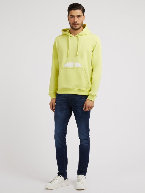 Guess Sweat Imprimé Devant Et Dos Vert