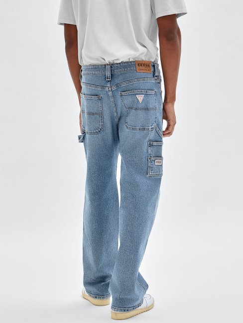 Pantalon Denim Menuisier Bleu Guess