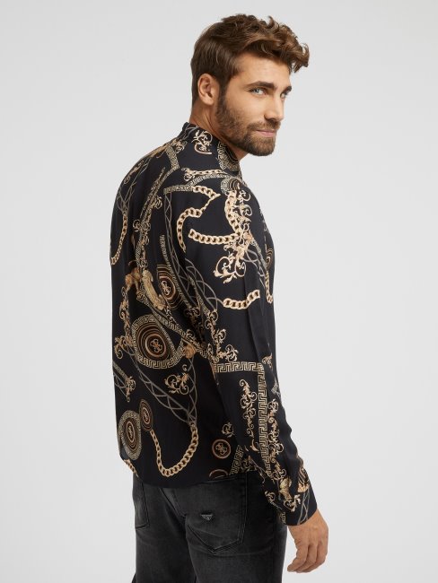 Nuisette Imprimé Baroque Guess Noir Multi