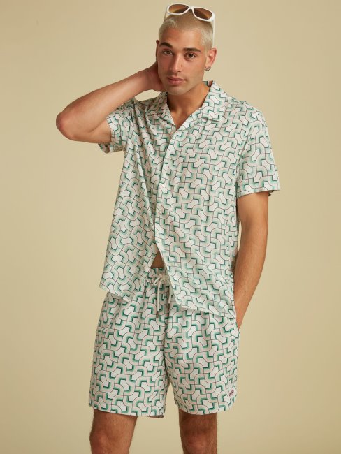 Nuisette All-over Print Blanc Multi Guess