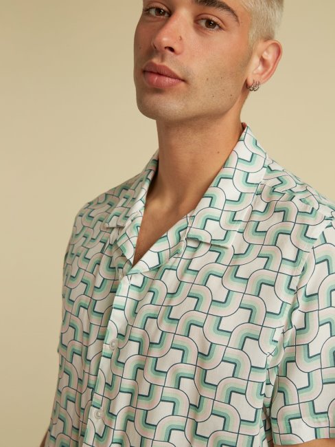 Nuisette All-over Print Blanc Multi Guess