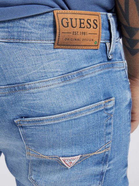 Guess Pantalon En Denim Coupe Super Skinny Bleu Nouvelle Tendance