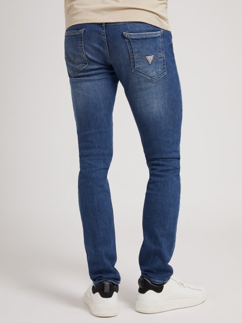 Pantalon Denim Coupe Skinny Bleu Tendance Guess