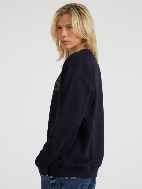 Sweat Bleu à Logo Sur Le Devant