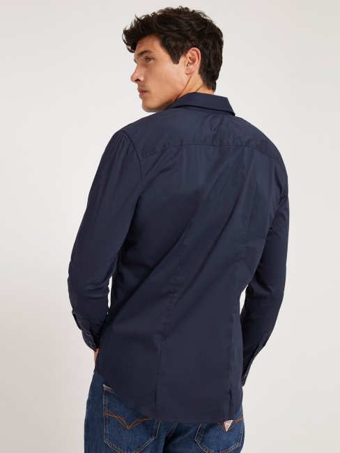 Chemise Coupe Regular Bleu Guess