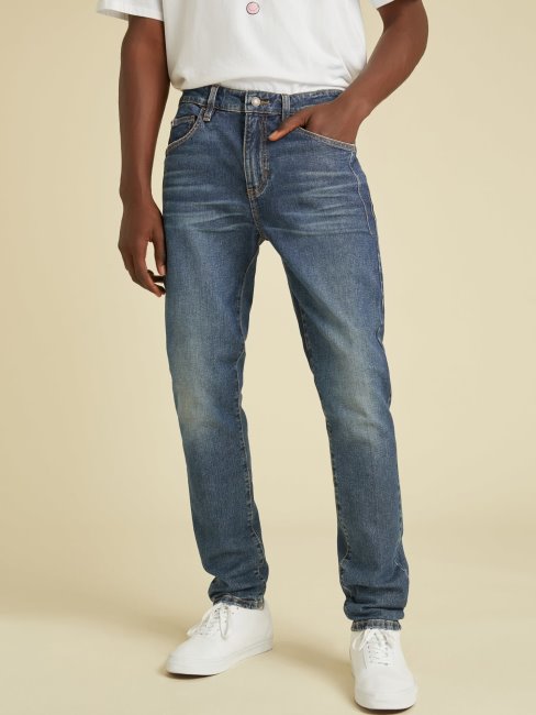Pantalon En Jean Skinny Bleu Guess