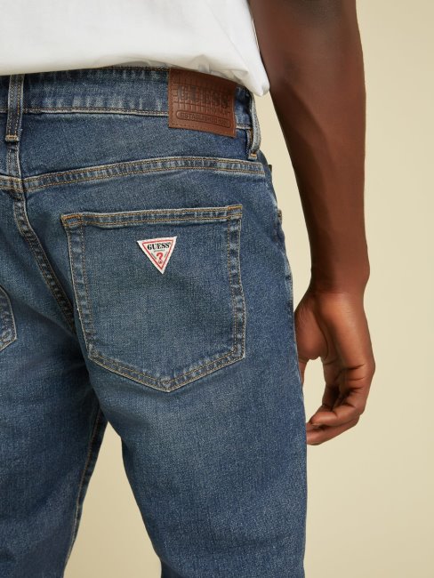 Pantalon En Jean Skinny Bleu Guess