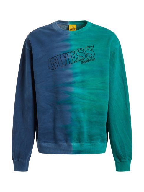 Sweat Imprimé Devant Et Dos Guess Bleu