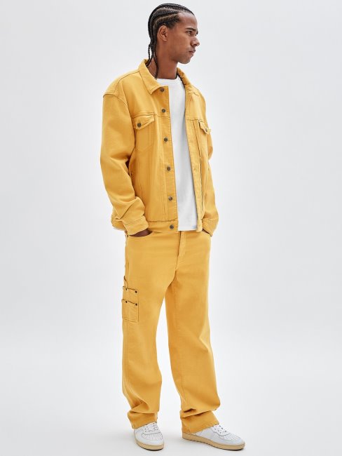 Veste En Jean Coupe Regular Jaune Guess