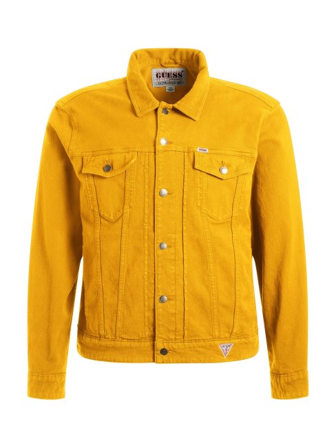 Veste En Jean Coupe Regular Jaune Guess