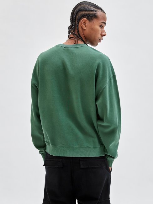 Guess Sweat Imprimé Devant Vert