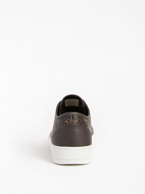 Baskets Udine 4g Logo Guess Marron