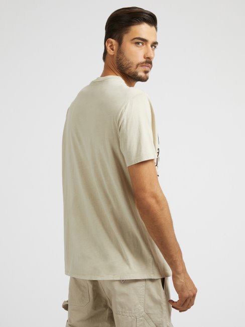 T-shirt Blanc Multi Imprimé Devant