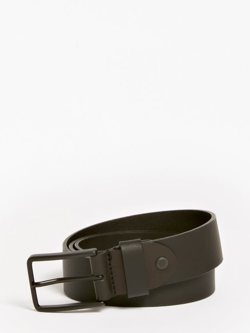 Ceinture Noire En Cuir Véritable De Luxe Guess