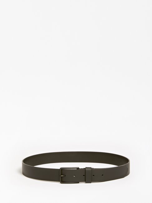 Ceinture Noire En Cuir Véritable De Luxe Guess