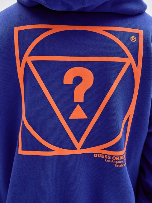 Sweat Bleu Imprimé Guess Back