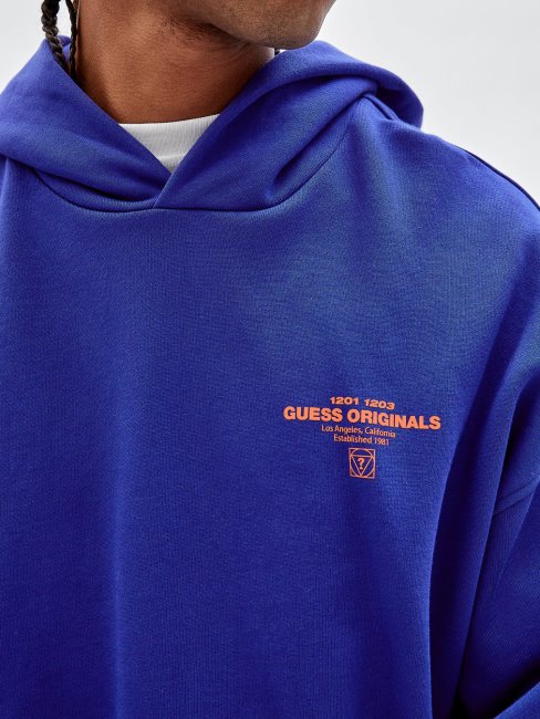 Sweat Bleu Imprimé Guess Back