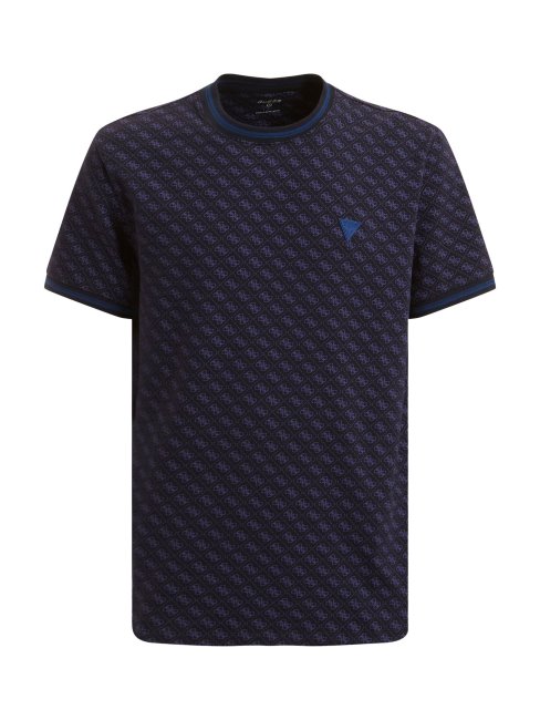 T-shirt Logo All Over Guess Bleu