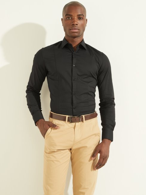 Chemise Regular Marciano Noire Guess