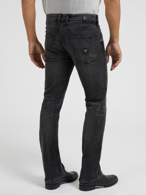 Pantalon En Denim Noir Guess Coupe Slim Nouvelle Tendance