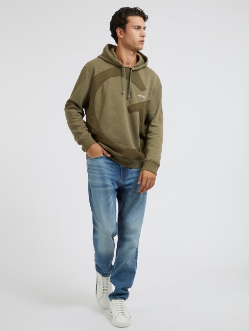 Sweat Macro Logo Guess Vert