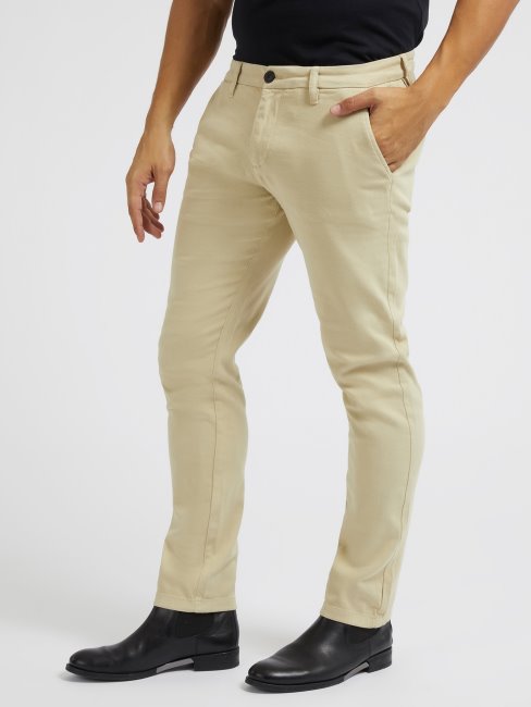 Pantalon Chino Slim Fit Marron Guess