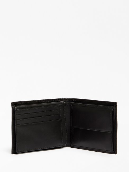 Portefeuille Certosa Saffiano Noir Guess