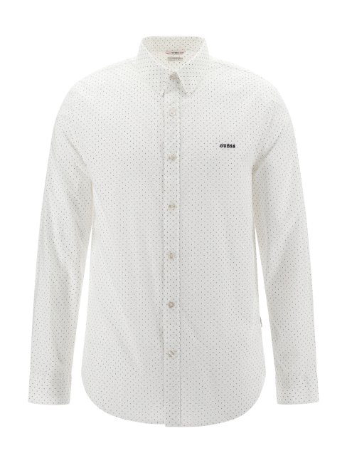 Chemise Guess Blanche à Micro Flèches