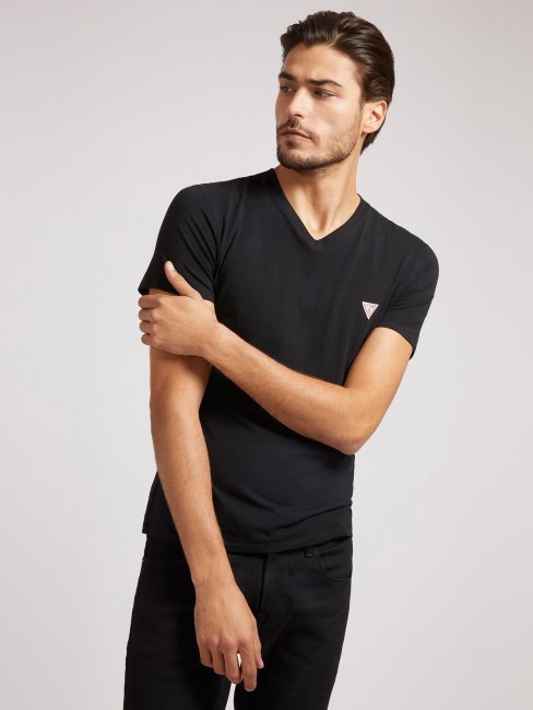 Tee Shirt Super Slim Noir Guess