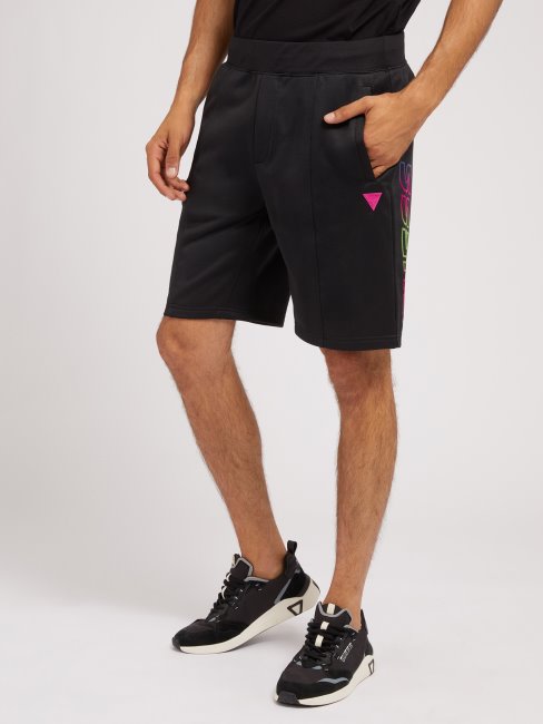 Logo Au Dos Short Noir Guess