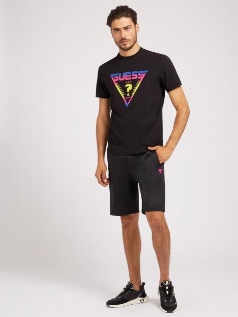 Logo Au Dos Short Noir Guess