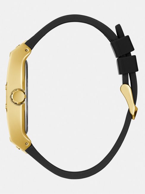 Montre Analogique Guess En Cuir Noir