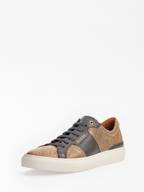 Guess Baskets Basses Logo Ravenna 4g Beiges