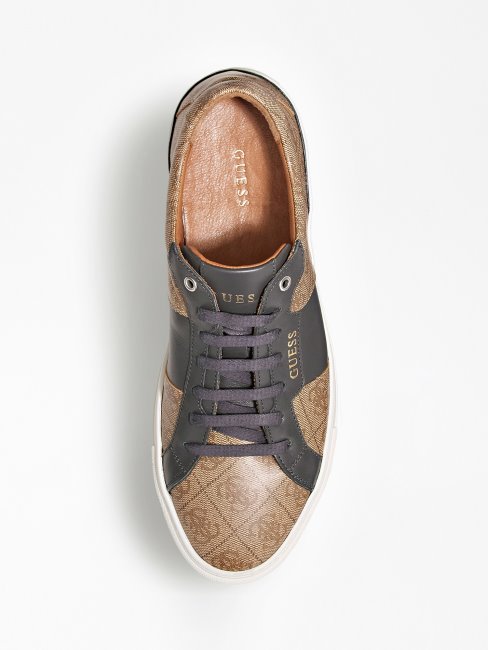 Guess Baskets Basses Logo Ravenna 4g Beiges