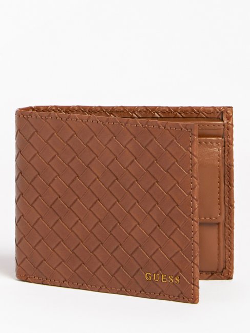 Portefeuille Tressé Calabria Guess Marron