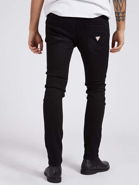Pantalon En Jean Coupe Super Skinny Guess Noir