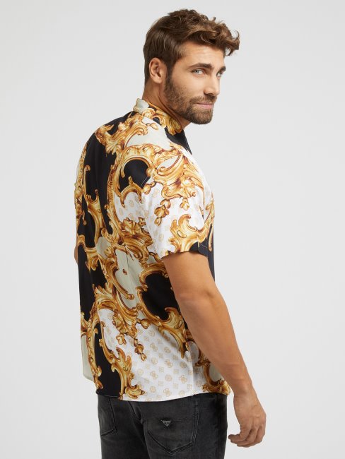 Chemise Imprimé Baroque Multi Doré Guess