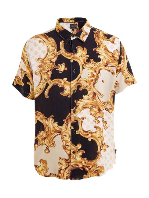 Chemise Imprimé Baroque Multi Doré Guess