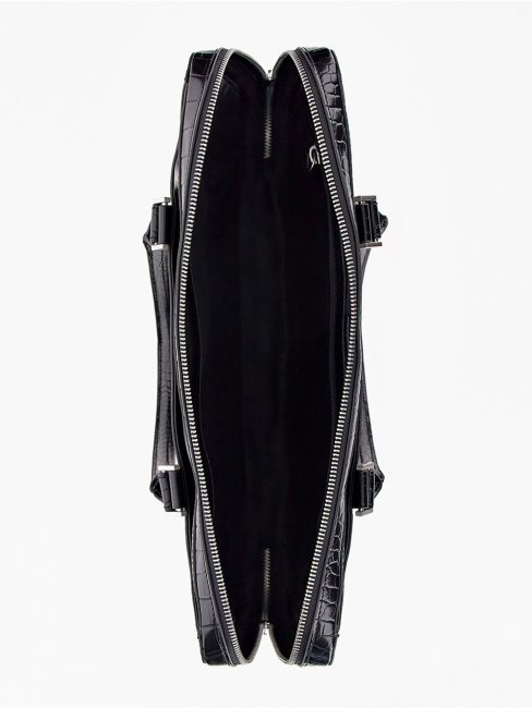 Sac Calabria Imprimé Croco Guess Noir