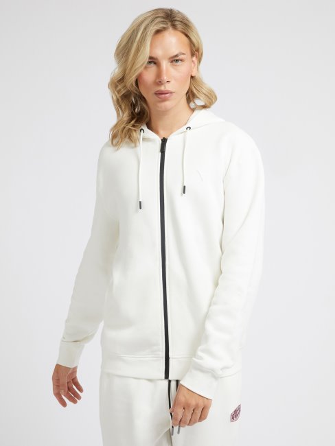 Sweat Zippé Guess Blanc