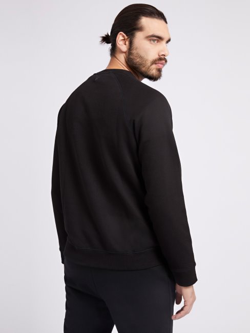 Guess Sweat Logo Sur Le Devant Noir