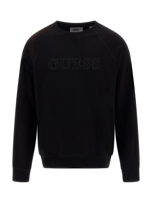 Guess Sweat Logo Sur Le Devant Noir