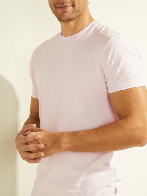 Tee Shirt Guess Col Rond Violet